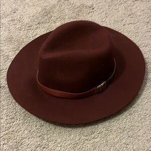 Brown Wide-Brimmed Hat